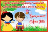 Convite Branca de Neve Cute